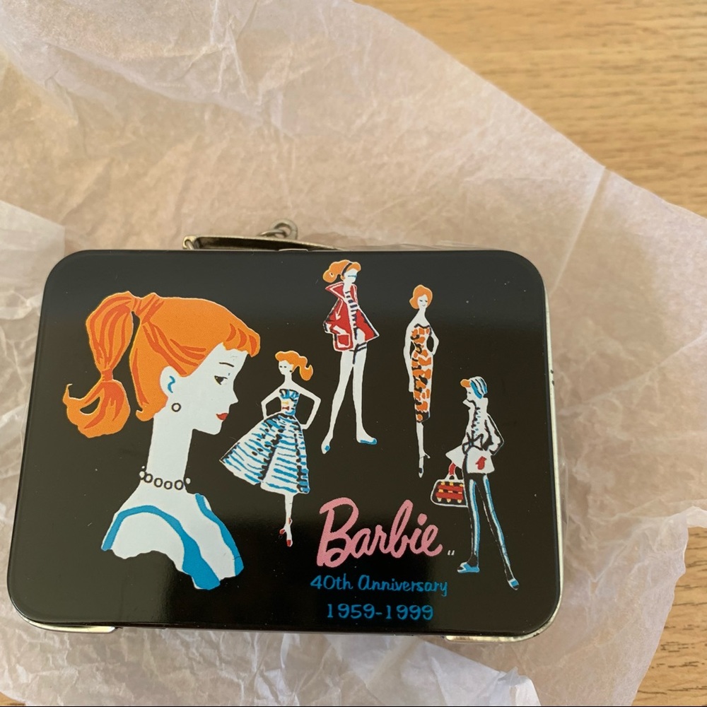 Barbie 40th anniversary tin lunchbox ornament